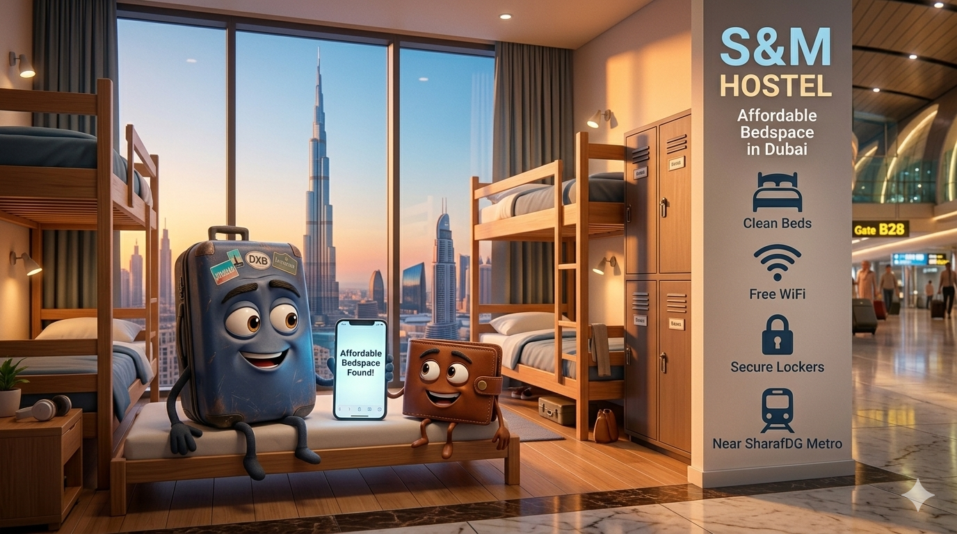 Affordable bed space in Bur Dubai